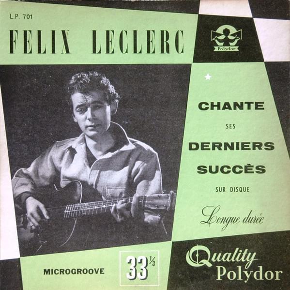 paroles Felix Leclerc Moi, Mes Souliers