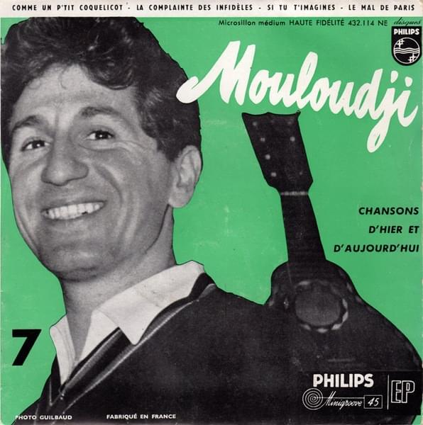 paroles Mouloudji Mouloudji Chante...