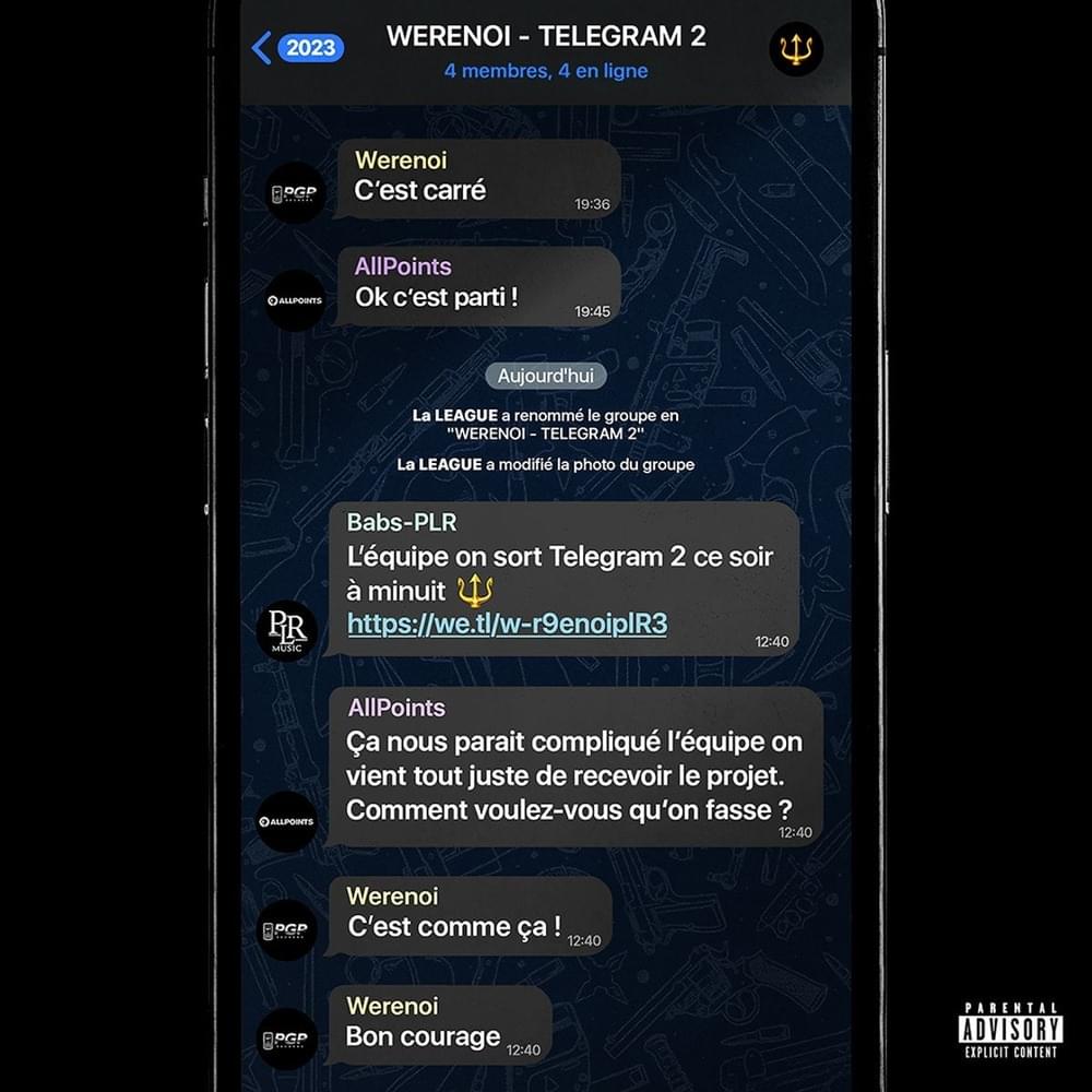 paroles Werenoi Telegram 2