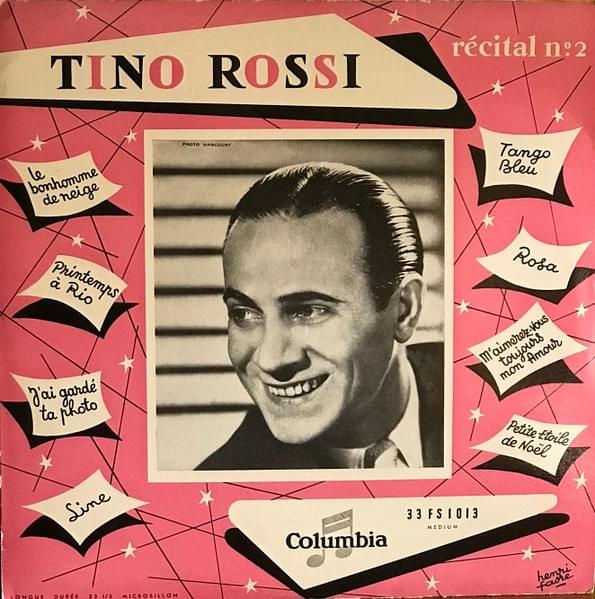 paroles Tino Rossi Récital N°2