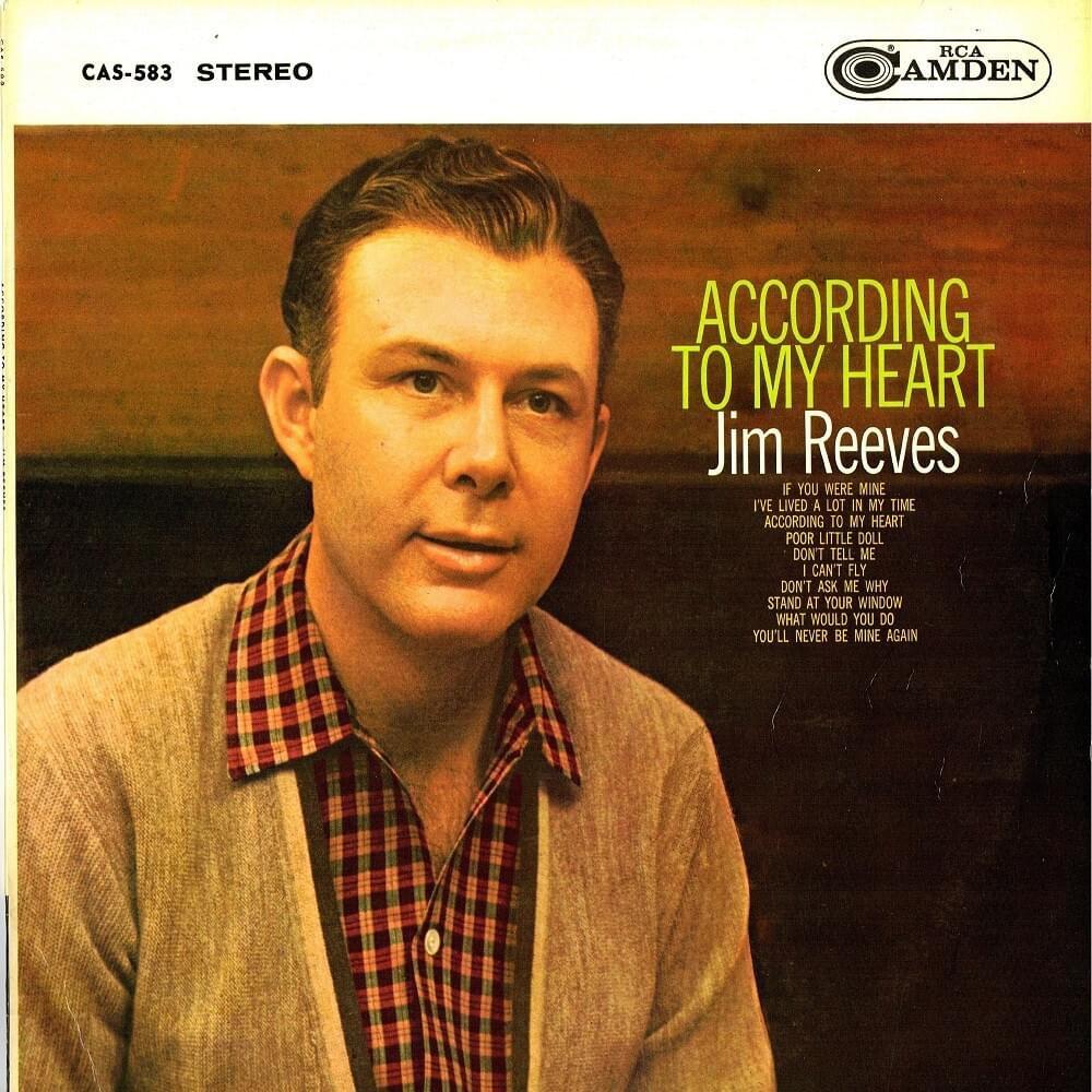 paroles Jim Reeves Don't Ask Me Why