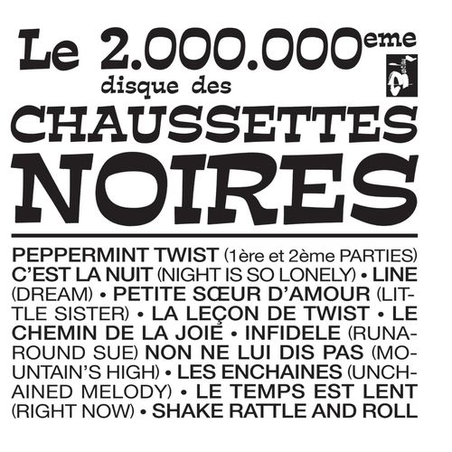 paroles Les Chaussettes Noires la Leçon de Twist